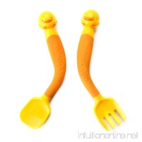 Piyo Piyo 2 Piece Bendable Spoon/Fork - B005H2LNP2
